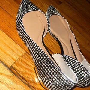 Elegant Black and Silver Women's Shoes